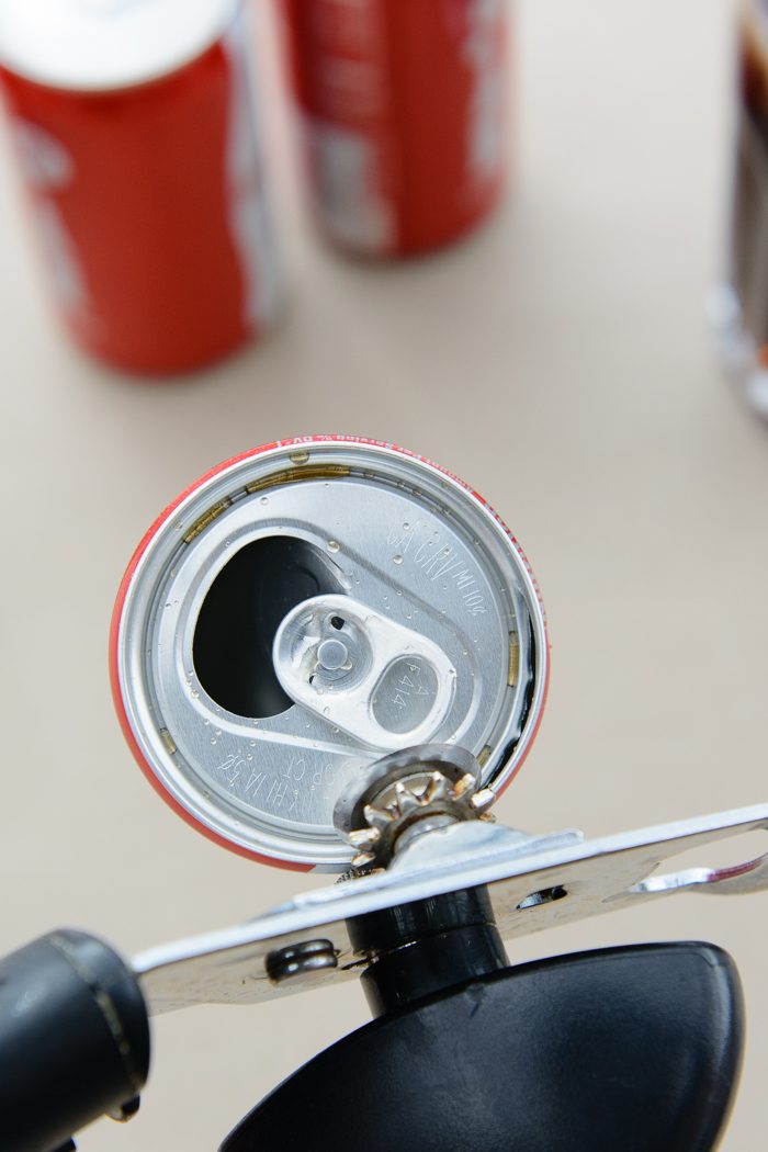 DIY Coke Can Succulent Planter- a clever way to recycle those cute mini coke cans