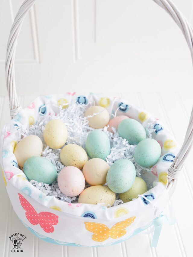 How to Make a Basket Liner Story - The Polka Dot Chair
