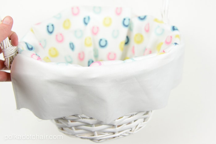 How to Make a Basket Liner for an Easter Basket | Polka Dot Chair