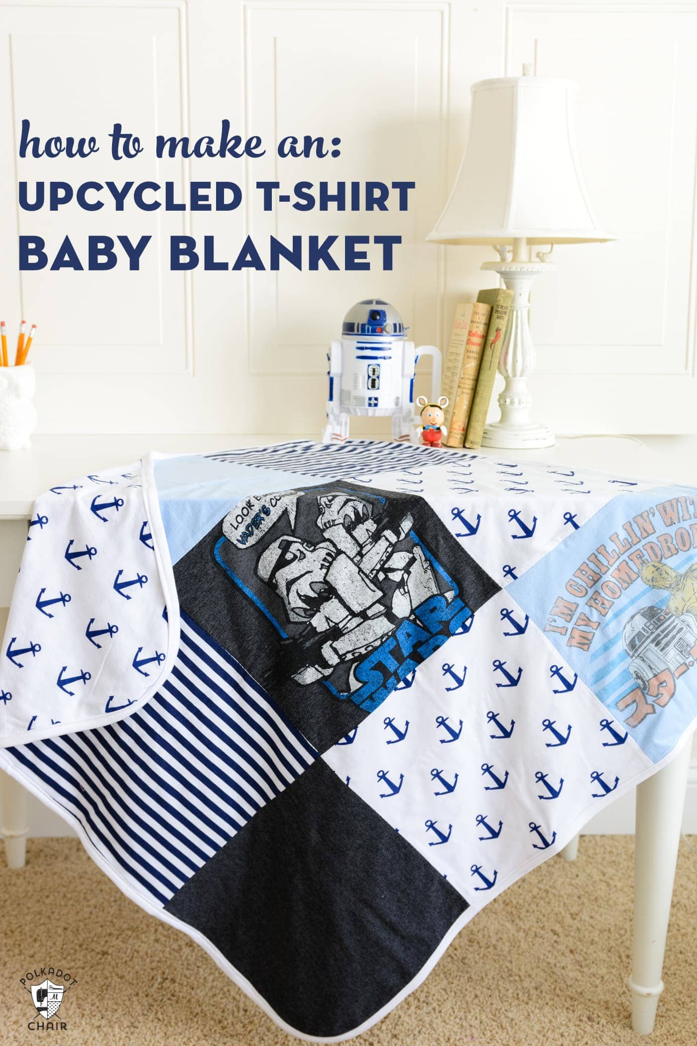 bestyrelse telefon kant How to Make a T-Shirt Quilt Baby Blanket | Polka Dot Chair