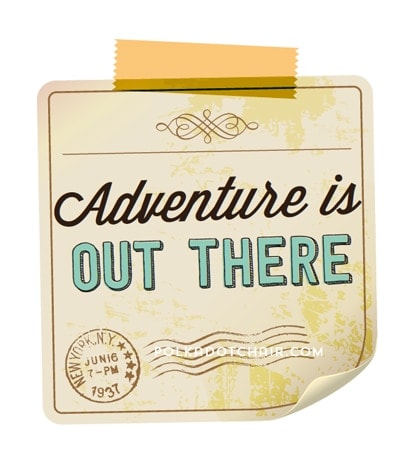 DIY Summer Journal and Free "Adventure is Out There" Printable on polkadotchair.com