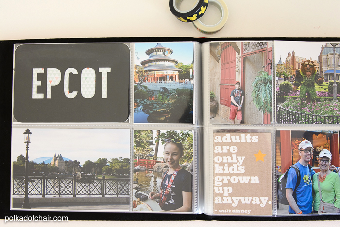 Cute and Simple ways to create a Disney scrapbook