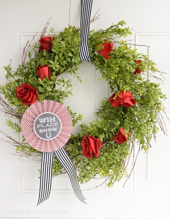 DIY Kentucky Derby Wreath & Video Tutorial