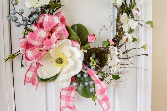 How to make a cute Magnolia Wreath for your front door