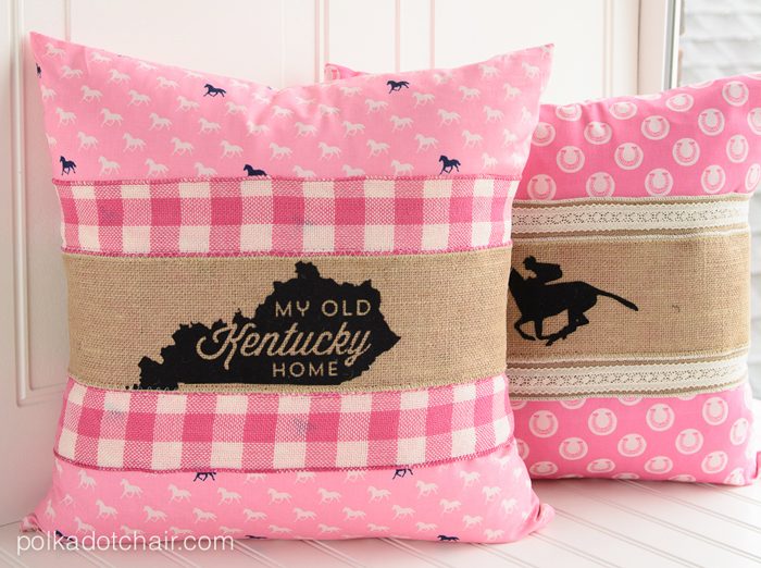 How to use ribbon and burlap to make Pillow Wraps