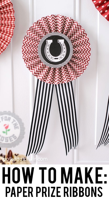 How to make Paper Prize Ribbons and Rosettes on polkadotchair.com