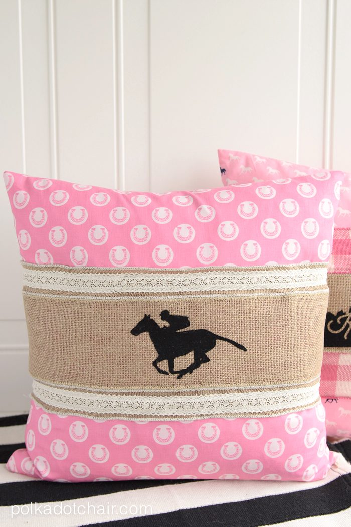 How to use ribbon and burlap to make Pillow Wraps