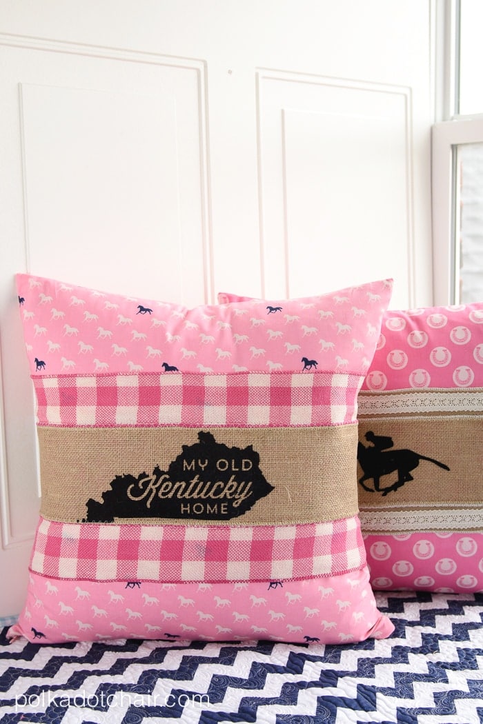 How to use ribbon and burlap to make Pillow Wraps
