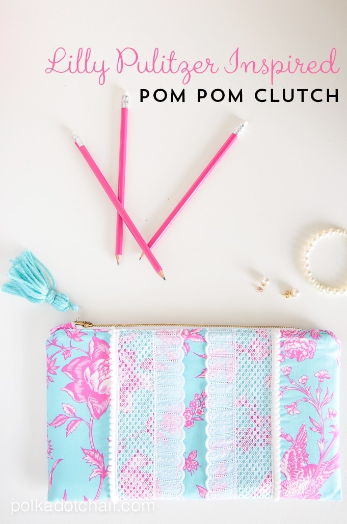 Lilly Pulitzer Inspired Summer Clutch