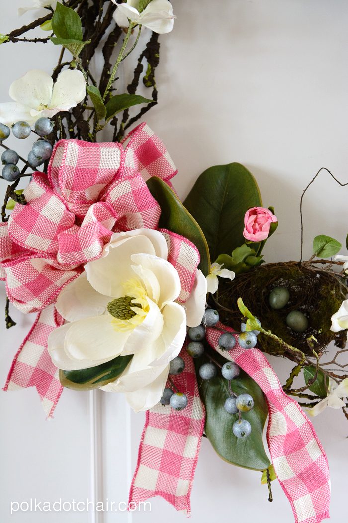 How to make a cute Magnolia Spring Wreath 