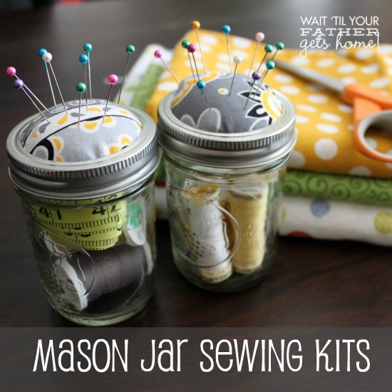 Mason Jar Sewing Kits 