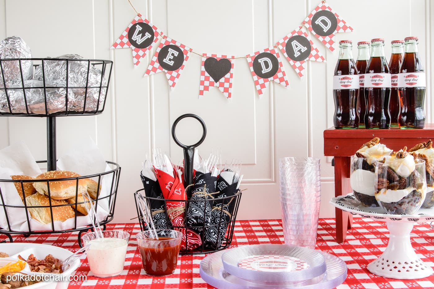 Father's Day Party Ideas and Free Printables | Polka Dot Chair