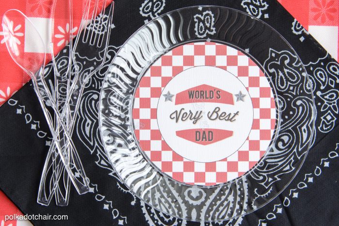 Father's Day BBQ Party Ideas and free printable party supplies