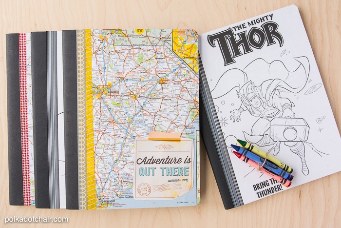 Cute ideas for summer journals for kids. Would be great for road trips!
