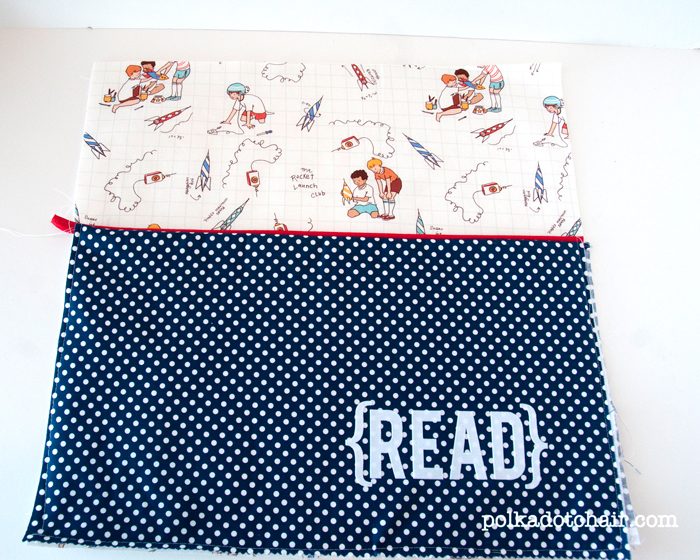 Sewing Pattern for an "On the Go Reading Pillow" a cute pocket pillow for kids 