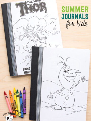 Cute ideas for summer journals for kids. Would be great for road trips!