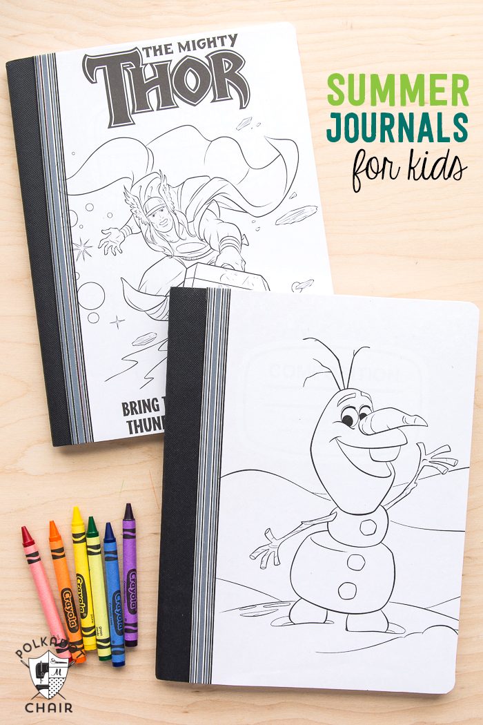 Cute ideas for summer journals for kids. Would be great for road trips!