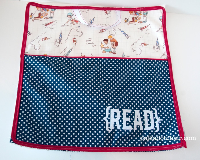 Sewing Pattern for an "On the Go Reading Pillow" a cute pocket pillow for kids 