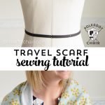 DIY Snap Up Infinity Scarf pattern by Melissa of polkadotchair.com - perfect for traveling