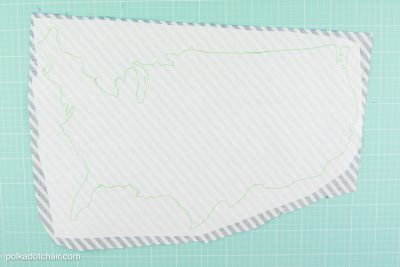 DIY Pocket Tee for the 4th of July - includes templates for the pocket and outline of the USA