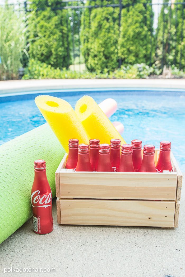 DIY Outdoor Bowling Game, made using Coke bottles, a yoga mat and pool noodles!!