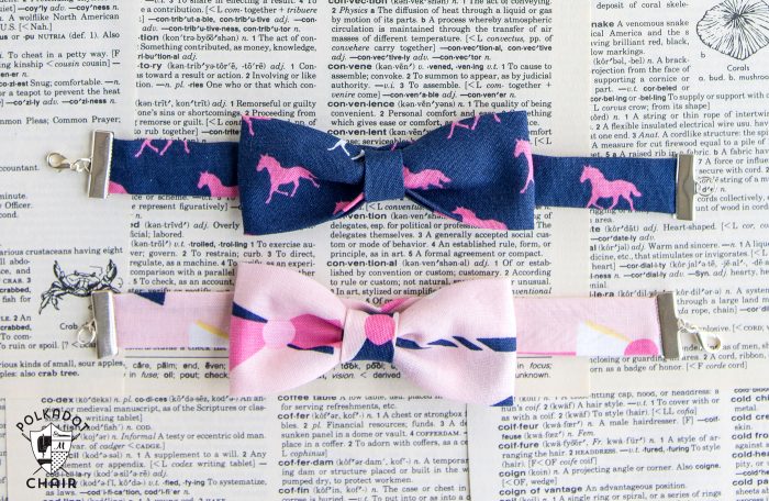 How to Make Bow Tie Bracelets .. a free sewing pattern by Melissa Mortenson of polkadotchair.com 