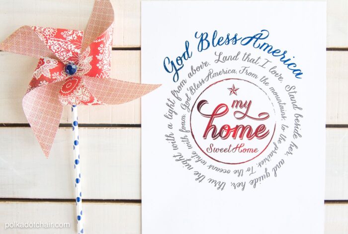 Free Printable signs for the 4th of July, love these you can use them with or without a foil applicator.