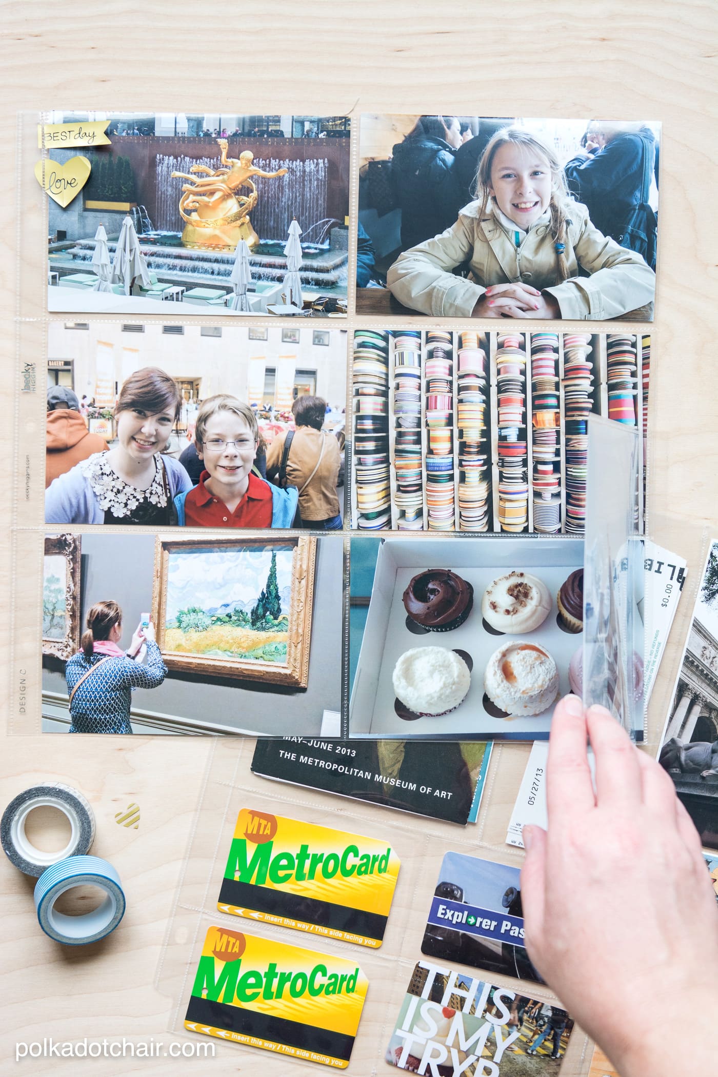 How to create custom photo sleeves for odd shaped memorabilia from vacations or old photos. 