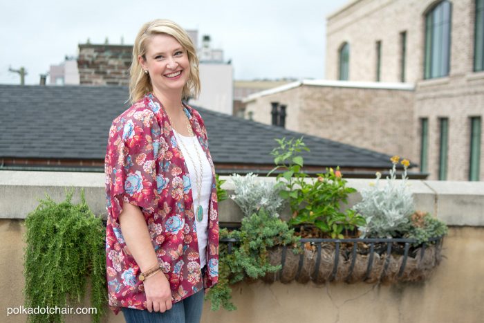 How to sew a Kimono Top or Jacket for Summer, a DIY fashion sewing tutorial - by Melissa Mortenson of polkadotchair.com