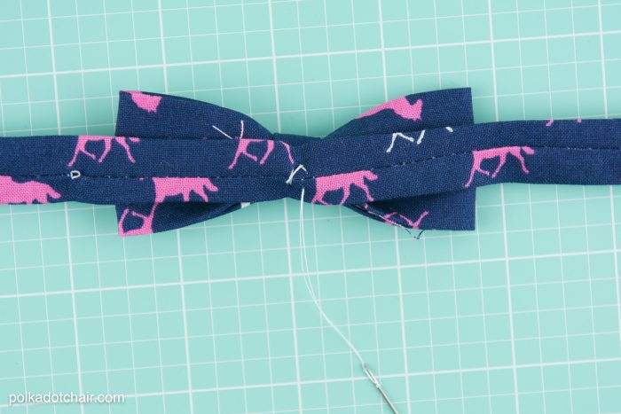 How to Make Bow Tie Bracelets .. a free sewing pattern by Melissa Mortenson of polkadotchair.com 