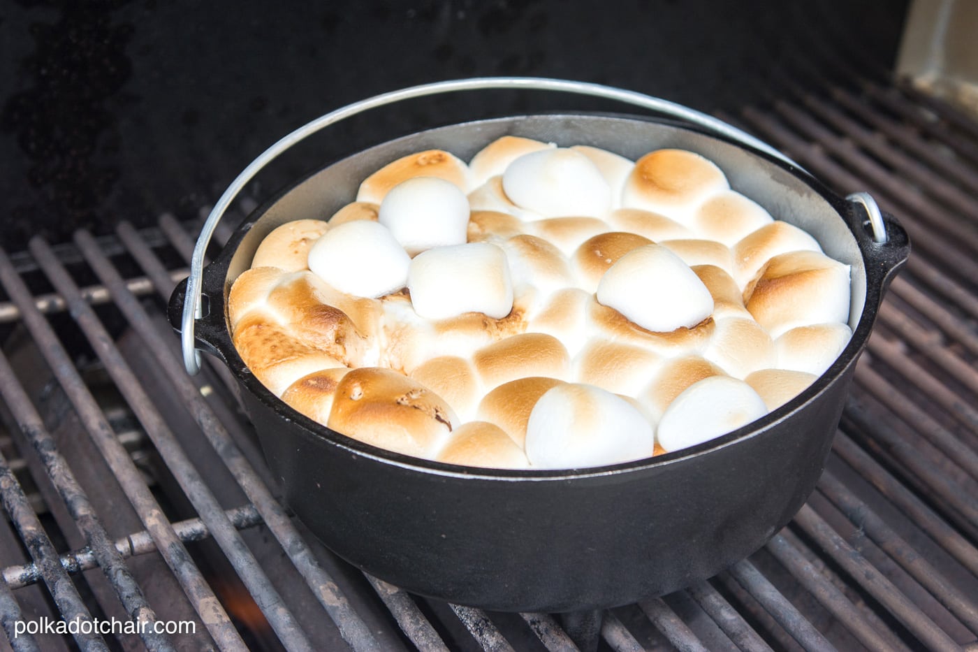 10 Minute Dutch Oven S'Mores Cake Recipe