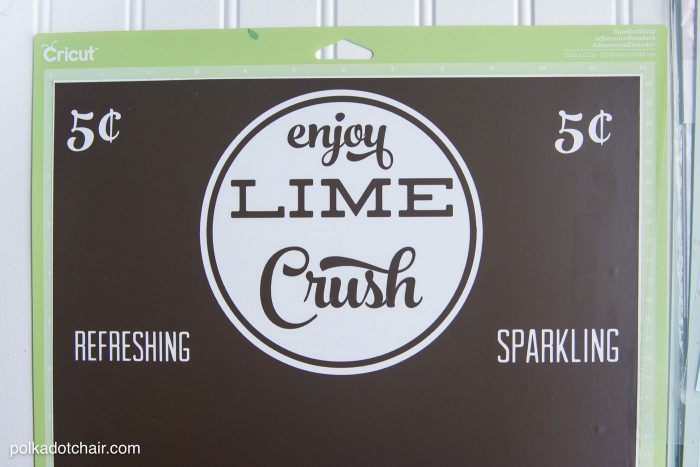 How to make a vintage style soda crate - there is a free download for the lime crush .svg file on this site.