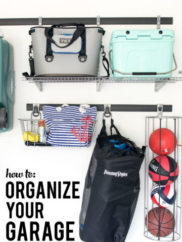 Tips and Instructions on How to Organize Your Garage- love the system they used on the wall!