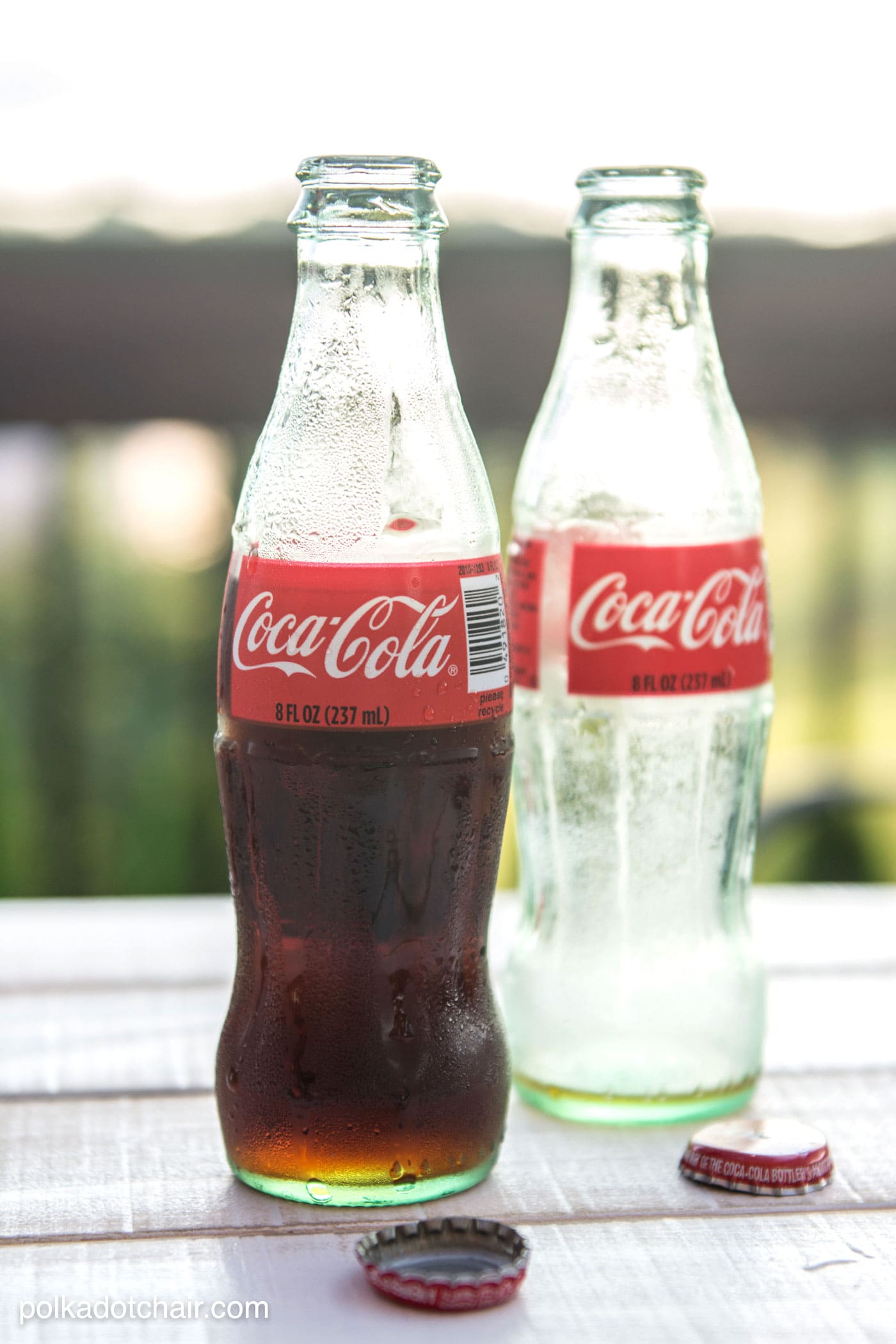 DIY tabletop s'mores maker made from upcycled Coca-Cola bottles