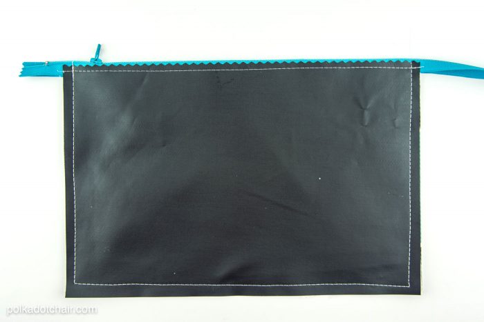 Chalkboard pencil pouch sewing pattern -clever idea for back to school or a teacher appreciation gift 