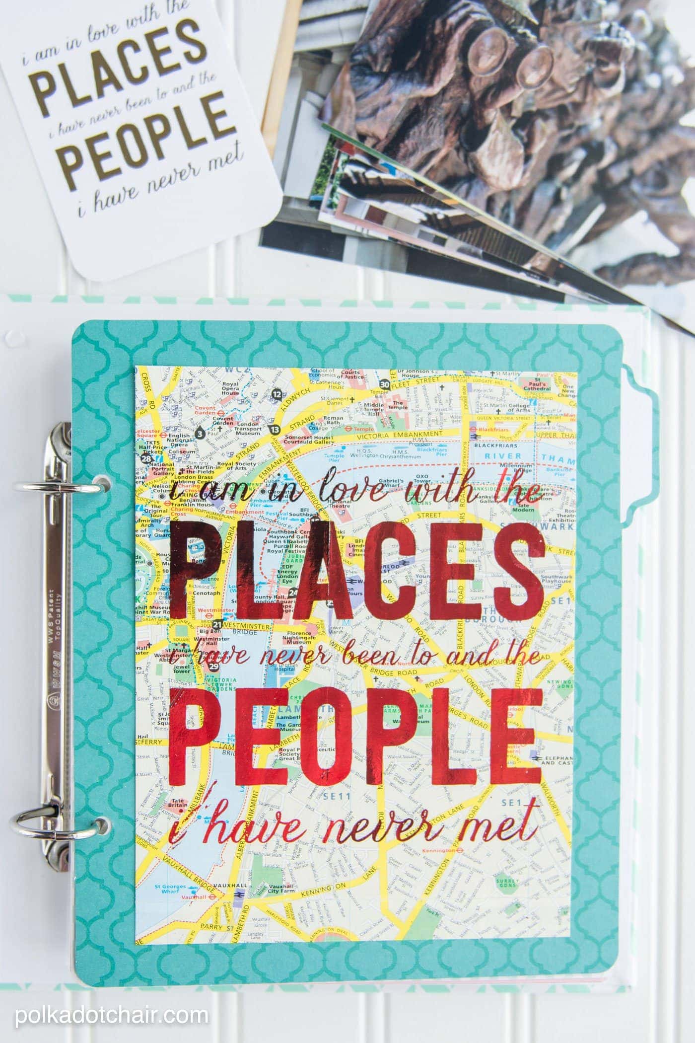 How to Make a Travel Scrapbook Layout