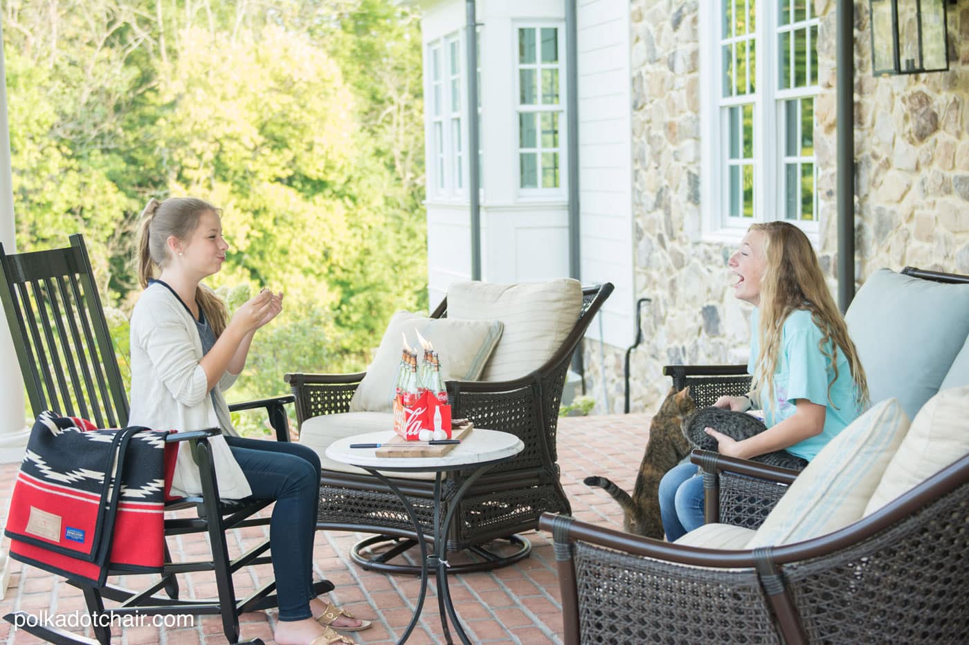 DIY tabletop s'mores maker made from upcycled Coca-Cola bottles