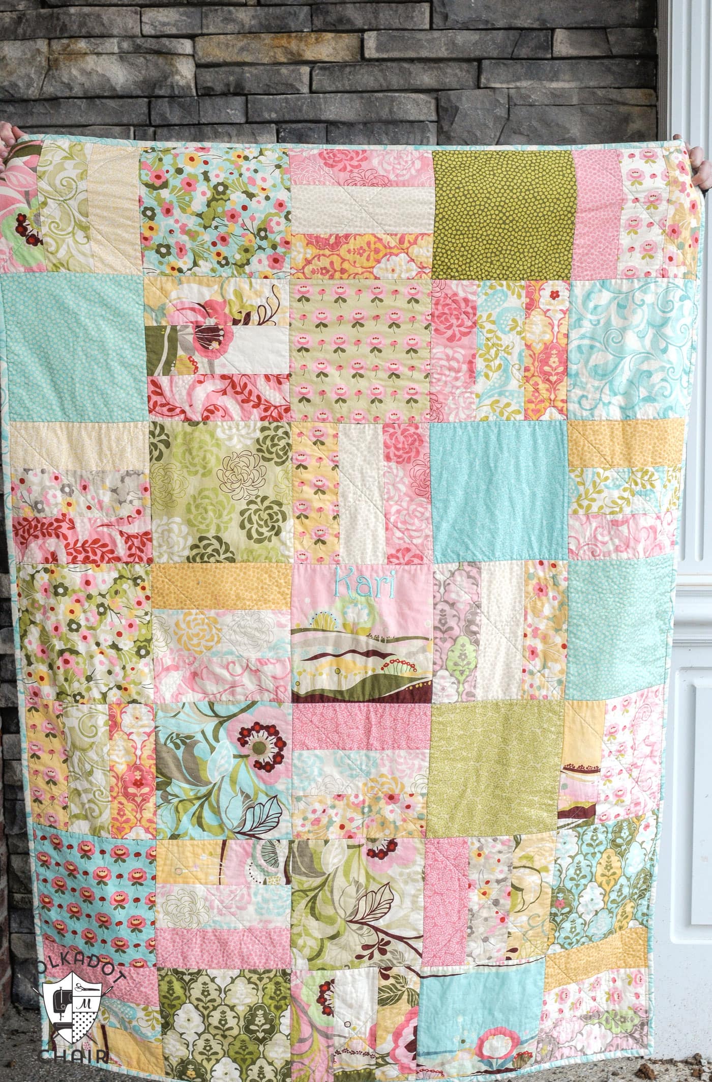Simple Quilt made from Layer Cake