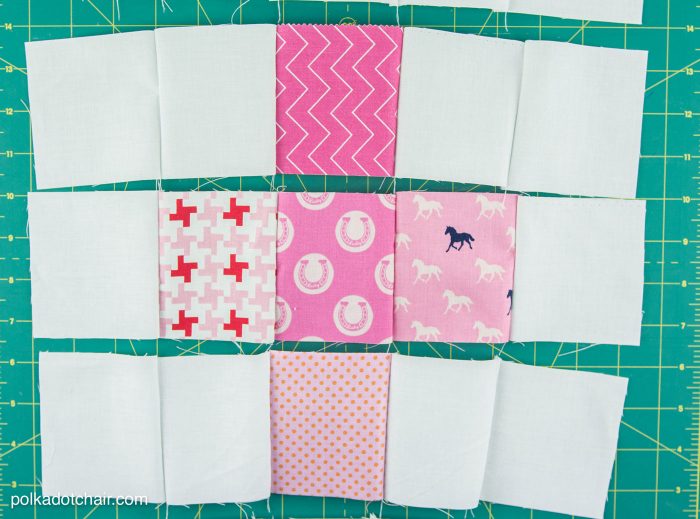 September Quilt Block of the Month: a tutorial for a Plus Block on polkadotchair.com