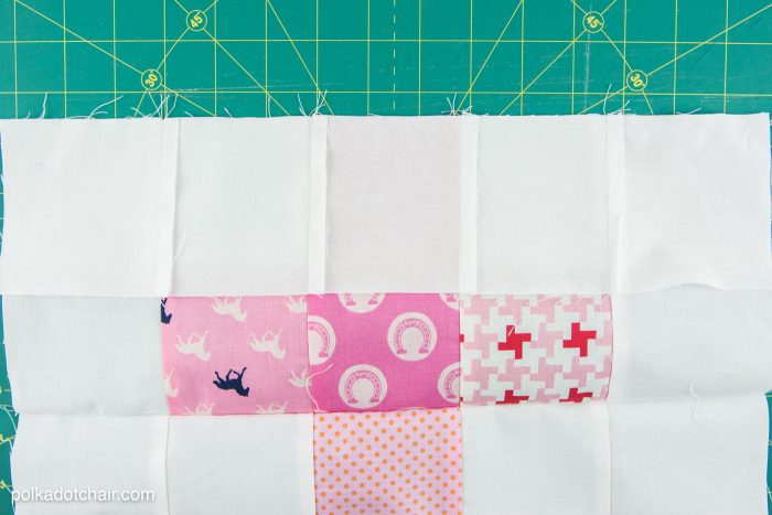 September Quilt Block of the Month: a tutorial for a Plus Block on polkadotchair.com