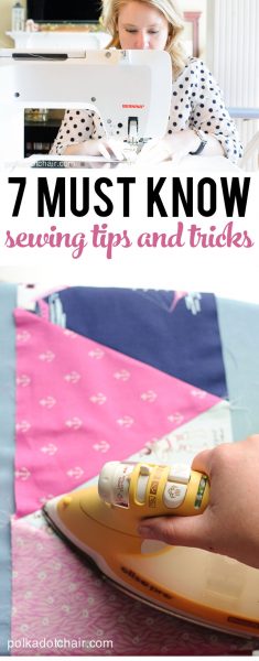 7 sewing Tips and Tricks, great read especially if you are a new seamstress, or learning how to sew.