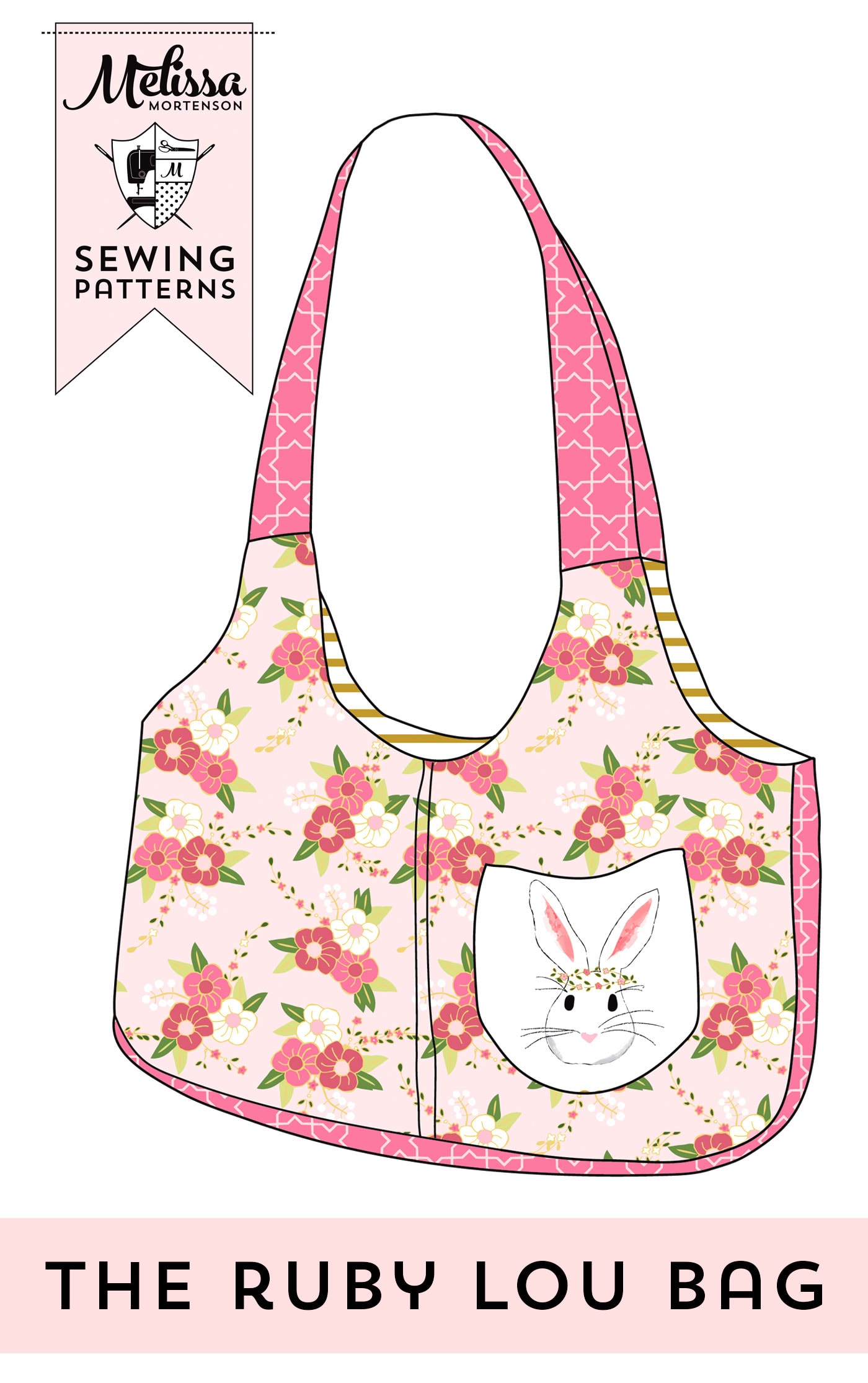 The Ruby Lou Bag Sewing pattern, a really cute purse the perfect size for a little girl