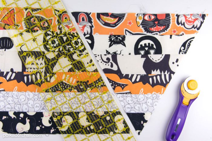 Halloween Quilted Table Topper Sewing Tutorial, so cute you could change out the fabric and use it for any Holiday! 