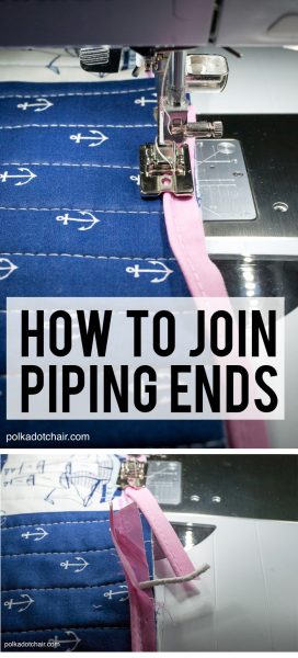 How to Join Piping Ends when sewing - full tutorial and instructions 