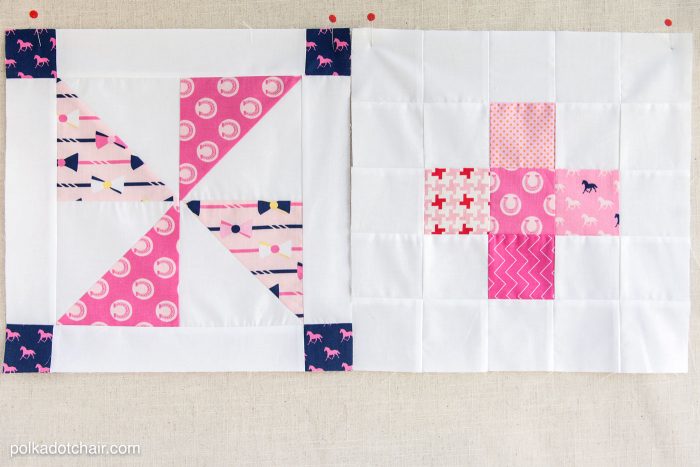 The October Quilt Block of the Month, a variation of a simple pinwheel block. Join in the block of the month series and make a quilt one month at a time. 