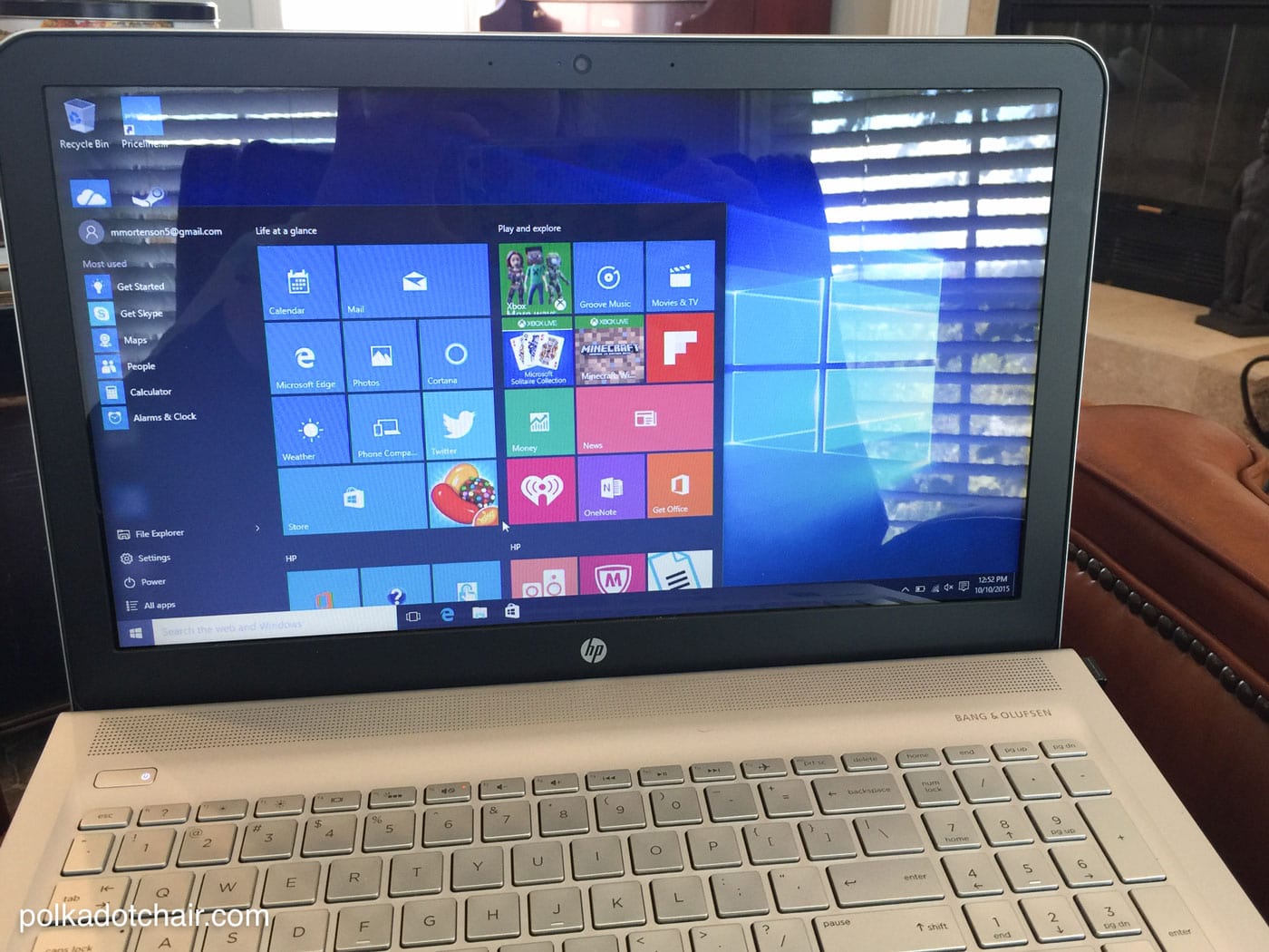 Windows10 laptop The Polka Dot Chair