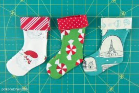 Free Mini Christmas Stocking Sewing Pattern | Polka Dot Chair