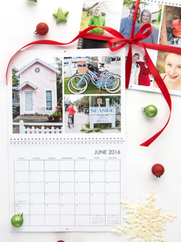 Create a "Favorite Places" calendar as a gift for far away family and friends. This would also be a nice grandparent gift