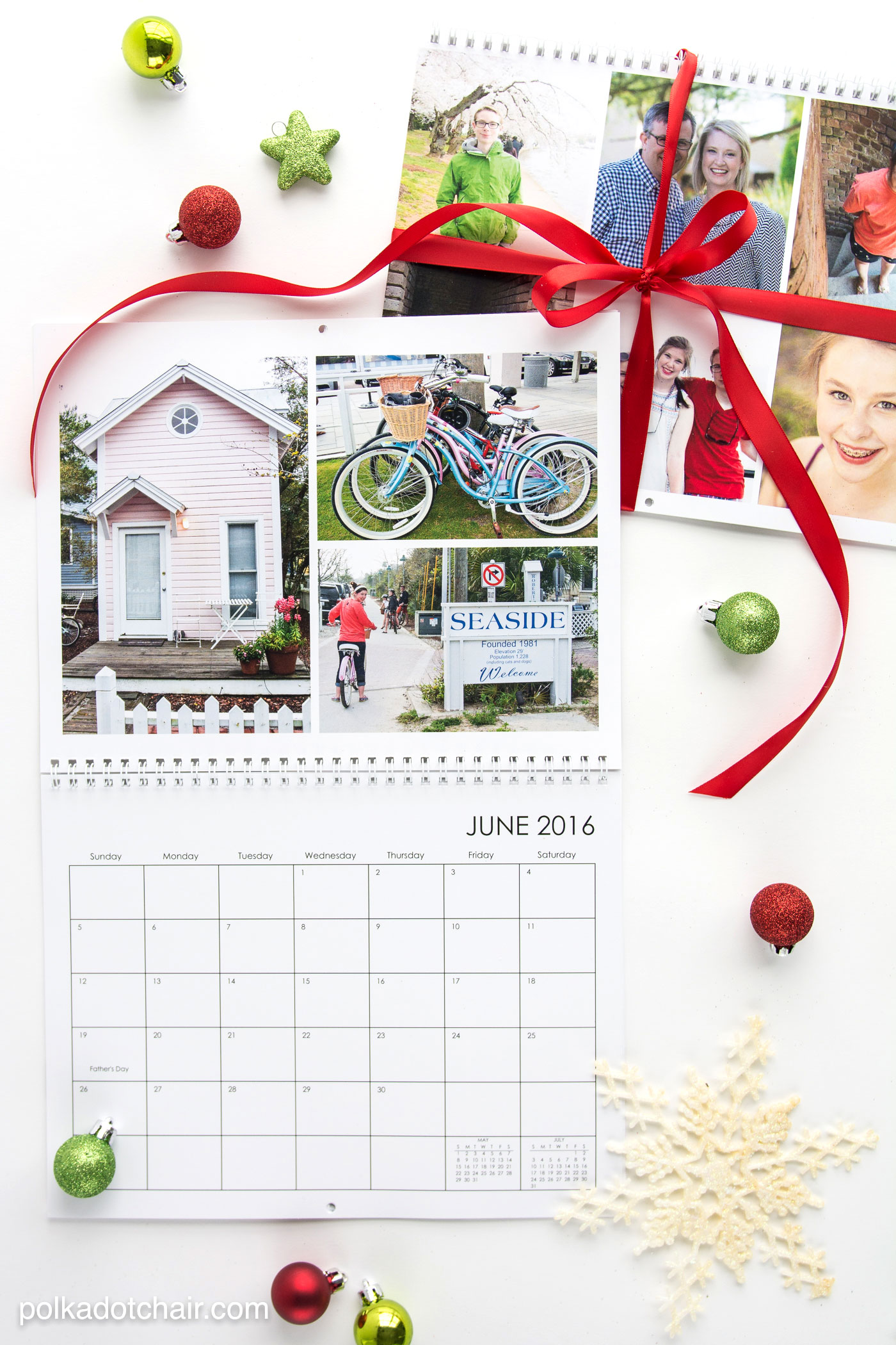 Create a "Favorite Places" calendar as a gift for far away family and friends. This would also be a nice grandparent gift