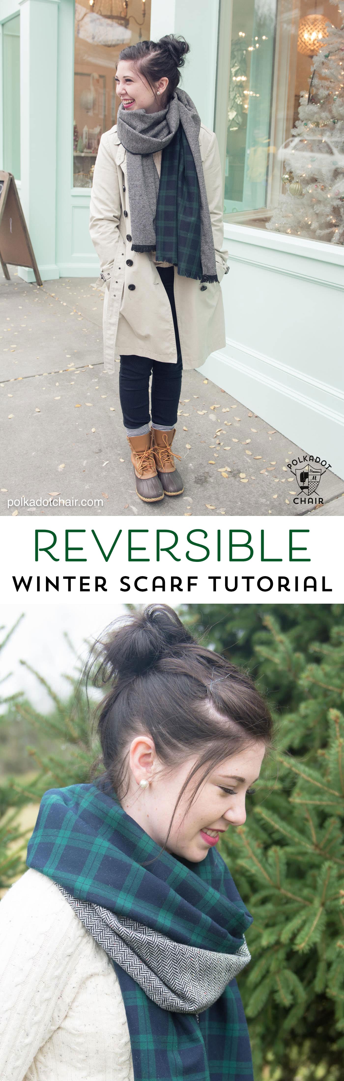 DIY Winter Scarf Tutorial on polkadotchair.com